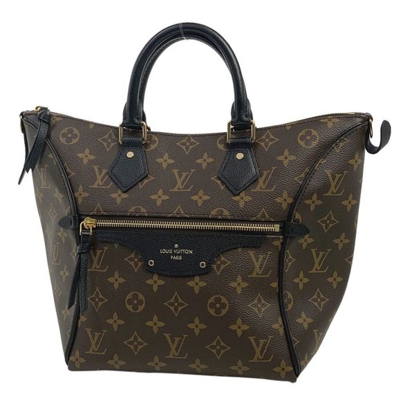 Louis Vuitton Tournel PM Shoulder Bag Monogram Brown Noir Black - Picture 1 of 9